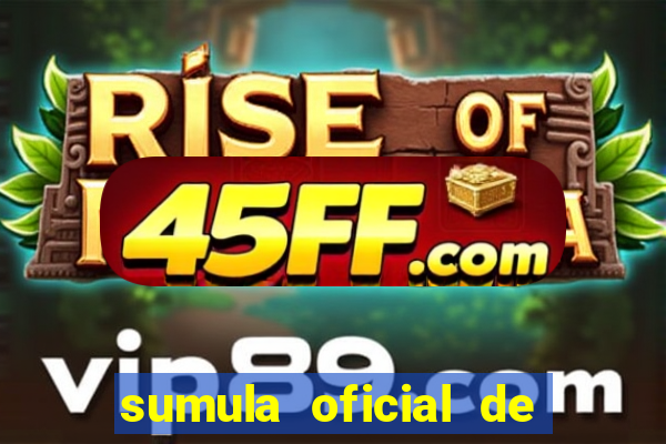 sumula oficial de futebol 7 society excel